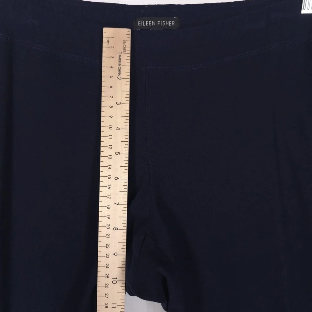 EILEEN FISHER Women’s Pull on Pants Viscose Blend USA🇺🇸MADE EETK Navy MEDIUM‎